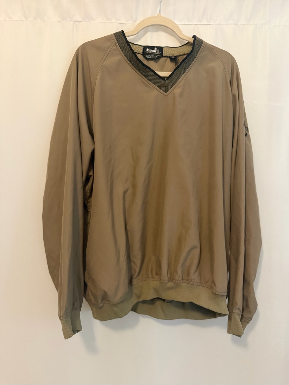 Ashworth Weather System V-Neck Pullover Windshirt (Size XL)